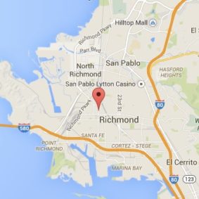Map of Richmond area